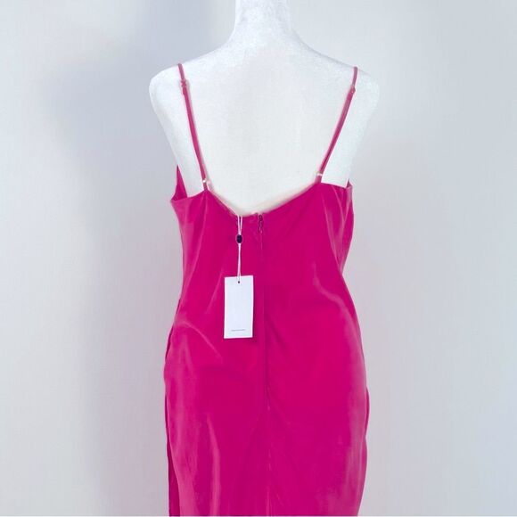 Lovers and Friends Noah Wrap Dress Hot Prink size M NEW Midi - Picture 6 of 11